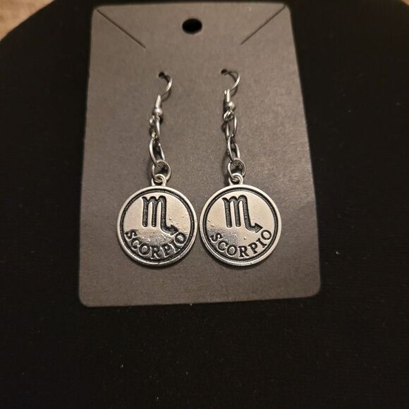 Scorpio Pendant Earrings - Picture 1 of 1